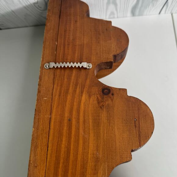 Vintage Wood Corner Shelf 3 Tier Wall Hanging Display Cottagecore Rustic 17” - Picture 5 of 10